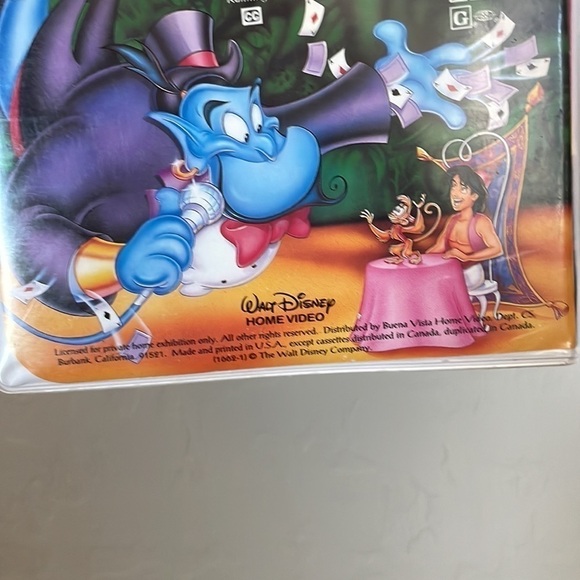 Disney Classic Aladdin VHS Tape Vintage Collectable. - Picture 8 of 16